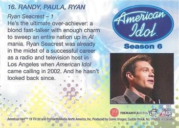 2007 Comic Images American Idol Season 6 #16 Ryan Seacrest - 1 Back
