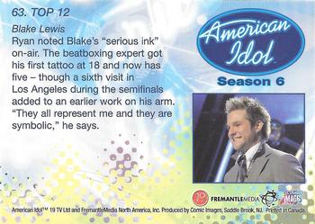 2007 Comic Images American Idol Season 6 #63 Blake Lewis Back
