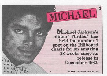 1984 Topps Michael Jackson #3 Michael Jackson's album 