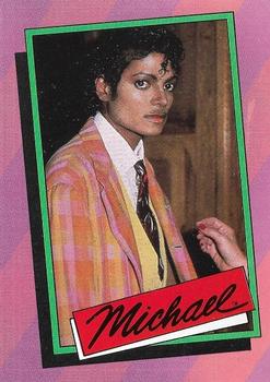 1984 Topps Michael Jackson #9 While maintaining his position with the 