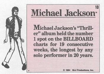 1984 Topps Michael Jackson #10 Michael Jackson's 