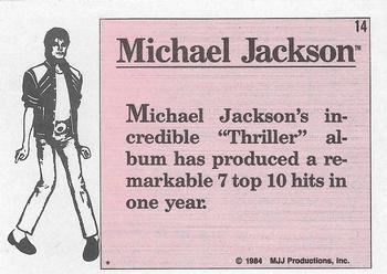 1984 Topps Michael Jackson #14 Michael Jackson's incredible 