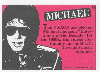1984 Topps Michael Jackson #15 The NAACP has elected Michael Jackson 