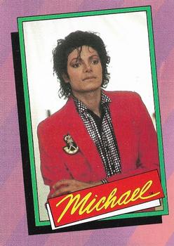 1984 Topps Michael Jackson #31 Michael and close friend Steven Spielberg, the… Front