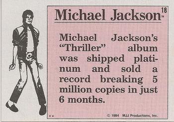 1984 Topps Michael Jackson #18 Michael Jackson's 