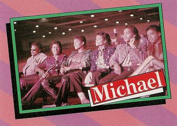 1984 Topps Michael Jackson #27 Michael's brothers Jackie, Marlon, Tito and… Front