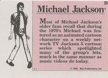1984 Topps Michael Jackson #30 Most of Michael Jackson's older fans recall that… Back