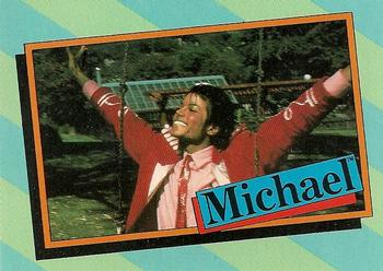 1984 Topps Michael Jackson #42 True or false: Does Michael own a laughing hyena? Front