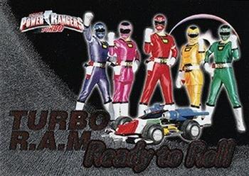 1997 Bandai Power Rangers Turbo #4 Turbo R.A.M. Ready to Roll    Spectra Foil Front
