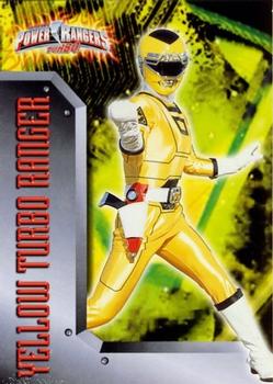 1997 Bandai Power Rangers Turbo #22 Yellow Turbo Ranger Front