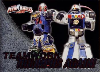1997 Bandai Power Rangers Turbo #37 Teamwork Triumphs Again! Front