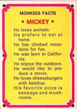 1967 Donruss The Monkees C #20-C Mike Nesmith Back