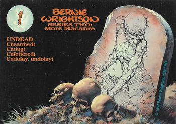 1994 FPG Bernie Wrightson II #1 Undead Back