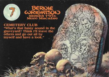 1994 FPG Bernie Wrightson II #7 Cemetery Club Back