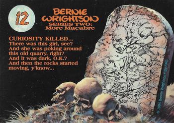 1994 FPG Bernie Wrightson II #12 Curiosity Killed ... Back