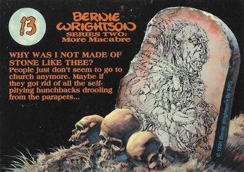 1994 FPG Bernie Wrightson II #13 Why Was I Not Made of Stone Like Thee? Back