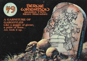 1994 FPG Bernie Wrightson II #49 A Garniture of Gargoyles Back
