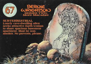 1994 FPG Bernie Wrightson II #67 Subterrestrial Back