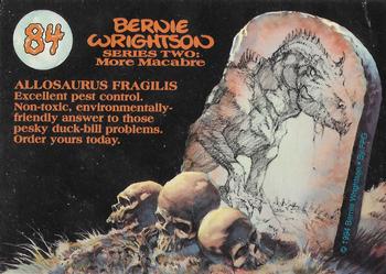 1994 FPG Bernie Wrightson II #84 Allosaurus Fragilis Back