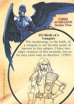 1994 FPG Chris Achilleos II #39 Birth of a Vampire Back