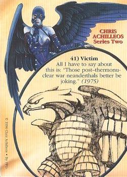 1994 FPG Chris Achilleos II #41 Victim Back