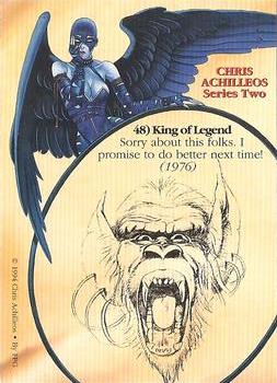 1994 FPG Chris Achilleos II #48 King of Legend Back