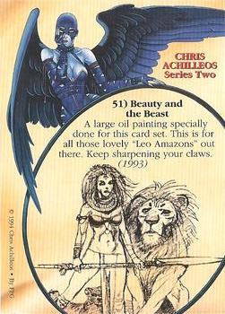 1994 FPG Chris Achilleos II #51 Beauty and the Beast Back