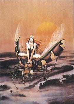1994 FPG Chris Achilleos II #55 Bug Girl Front