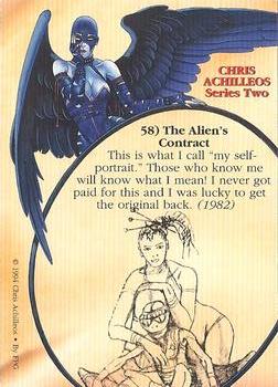 1994 FPG Chris Achilleos II #58 The Alien's Contract Back