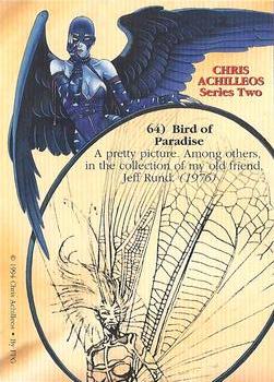 1994 FPG Chris Achilleos II #64 Bird of Paradise Back
