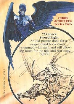 1994 FPG Chris Achilleos II #75 Space Sword Fight Back
