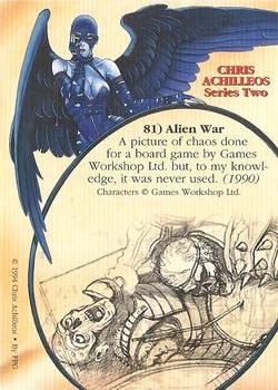 1994 FPG Chris Achilleos II #81 Alien War Back