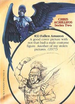 1994 FPG Chris Achilleos II #83 Fallen Amazon Back