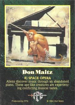 1994 FPG Don Maitz #8 Space Opera Back