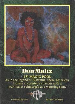 1994 FPG Don Maitz #17 Magic Pool Back