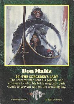 1994 FPG Don Maitz #24 The Sorceror's Lady Back