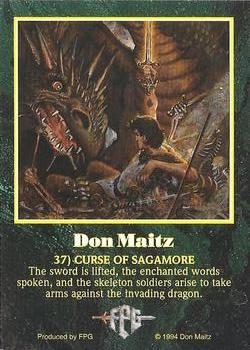 1994 FPG Don Maitz #37 Curse of Sagamore Back