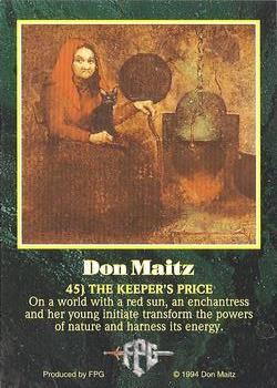 1994 FPG Don Maitz #45 The Keeper's Price Back