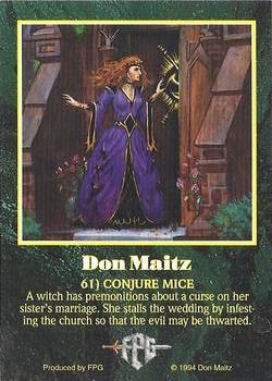 1994 FPG Don Maitz #61 Conjure Mice Back