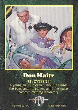 1994 FPG Don Maitz #72 Cyteen II Back