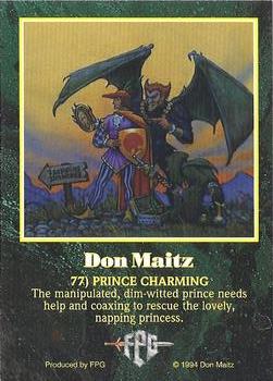 1994 FPG Don Maitz #77 Prince Charming Back