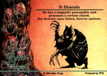 1994 FPG Mike Ploog #5 Dracula Back
