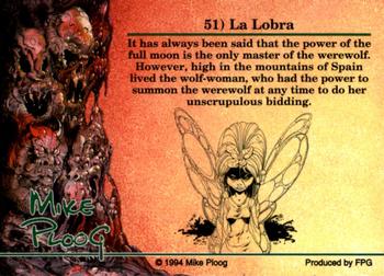 1994 FPG Mike Ploog #51 La Lobra Back