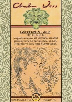 1995 FPG Charles Vess #56 Anne of Green Gables: Title Page #2 Back