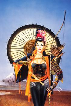 1995 FPG Chris Achilleos Colossal #3 Samurai Girl Front