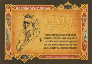 1995 FPG Clyde Caldwell #75 The Golden Kahn of Ethengar Back