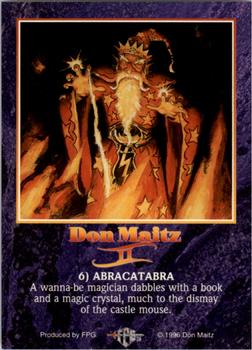 1996 FPG Don Maitz II #6 Abracatabra Back