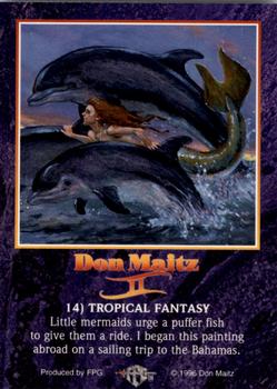 1996 FPG Don Maitz II #14 Tropical Fantasy Back