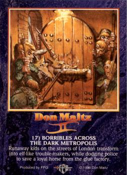 1996 FPG Don Maitz II #17 Borribles Across the Dark Metropolis Back
