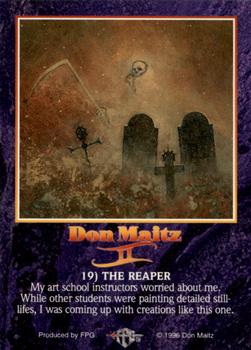 1996 FPG Don Maitz II #19 The Reaper Back